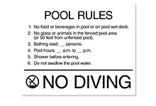 Pool Signs