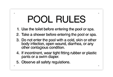 Pool/Spa Signs