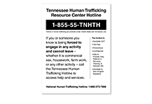 Human Trafficking Signs