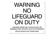 Pool/Spa Signs