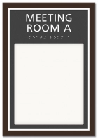 2-Line Meeting Room Sign w/Window