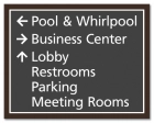 6-Line Directional Sign