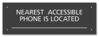 Accessible Phone Location Sign