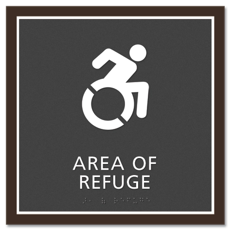 Area of Refuge Sign - Dynamic ISA Symbol