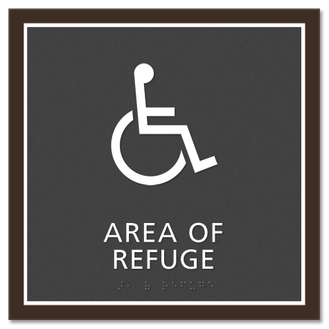 Area of Refuge Sign - ISA Symbol