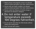 Atlanta, Georgia Spa Rules Sign