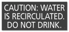 California Recirculated Pool Water Warning Sign