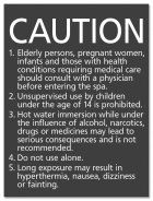 California Spa Rules Sign