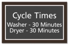 Cycle Times Sign