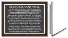 Debit/Check Card Plaque w/Easel