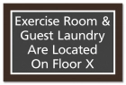 Exercise Room & Guest Laundry Sign