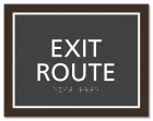 "Exit Route" Egress Sign - CA Compliant