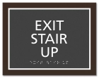 "Exit Stair Up" Egress Sign - CA Compliant