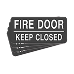 Fire Door - Keep Closed Label - 4 Pack