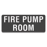 Fire Pump Room Label