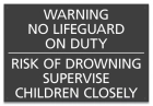 Georgia No Lifeguard On Duty Sign