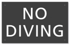 Idaho No Diving Sign