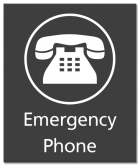 Illinois Emergency Phone Sign