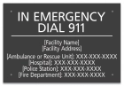 In Emergency Dial 911 Sign