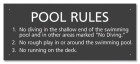 Iowa Pool Rules Sign