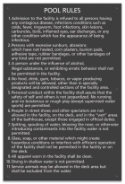 Kentucky Pool Rules Sign