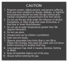 Kentucky Spa Rules Caution Sign