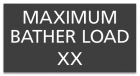 MAHC Maximum Bather Load Sign