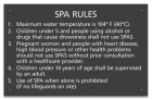 MAHC Spa Rules Sign