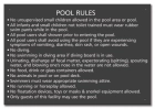 Maine Pool Rules Sign