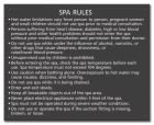 Maine Spa Rules Sign
