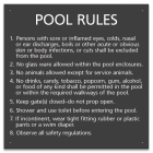 Maricopa County, Arizona Pool Rules Sign