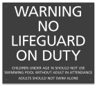 Massachusetts No Lifeguard On Duty Sign