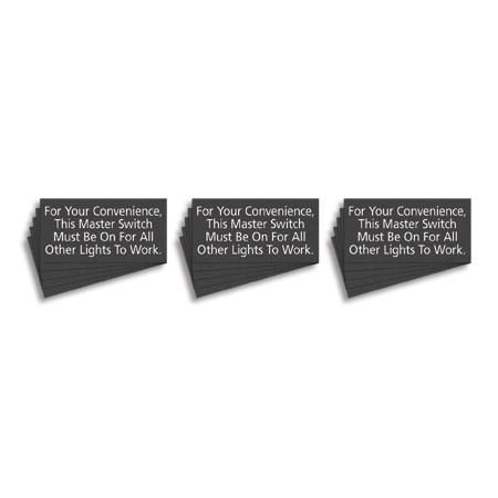 Master Switch Sign - 15 Pack