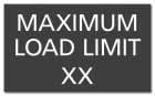 Maximum Load Pool Rules Sign