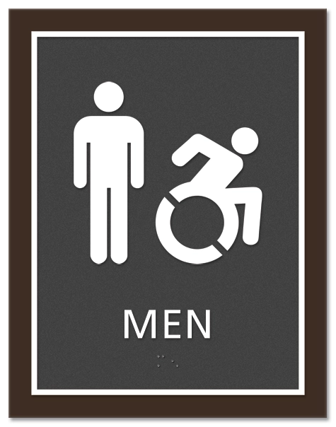 Men Sign w/Male & ISA Symbols - NY Code