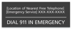 Minnesota Emergency 911 Pool Sign