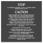 Mobile County, Alabama Spa Safety Rules Sign