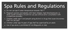 Montgomery County, Alabama Spa Rules Sign