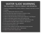 Nevada Water Slide Rules Sign