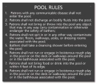 New Hampshire Pool Rules Sign