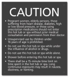 New Jersey Hot Tub Spa Caution Sign