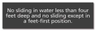 New York City Deck Slides Rules Sign