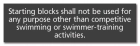 New York City Starting/Diving Blocks Pool Sign