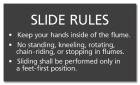 New York City White-Water Slide Rules Sign