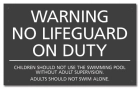 North Carolina No Lifeguard On Duty Sign