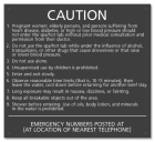 North Carolina Spa Rules Sign