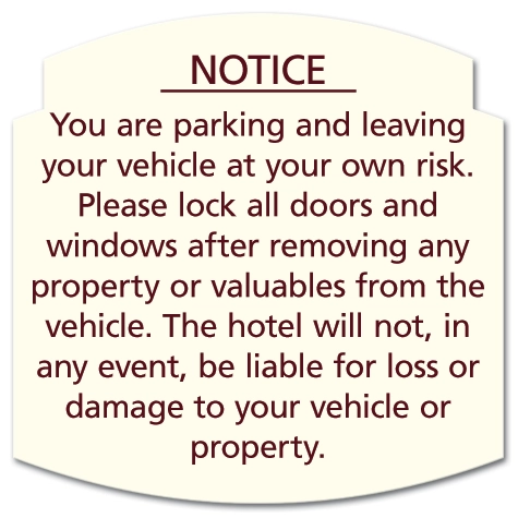 Notice - Parking Liability