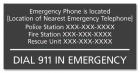 Ohio Emergency Phone Sign