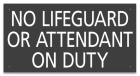 Oklahoma No Lifeguard Sign