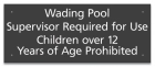 Oklahoma Wading Pool Rules Sign